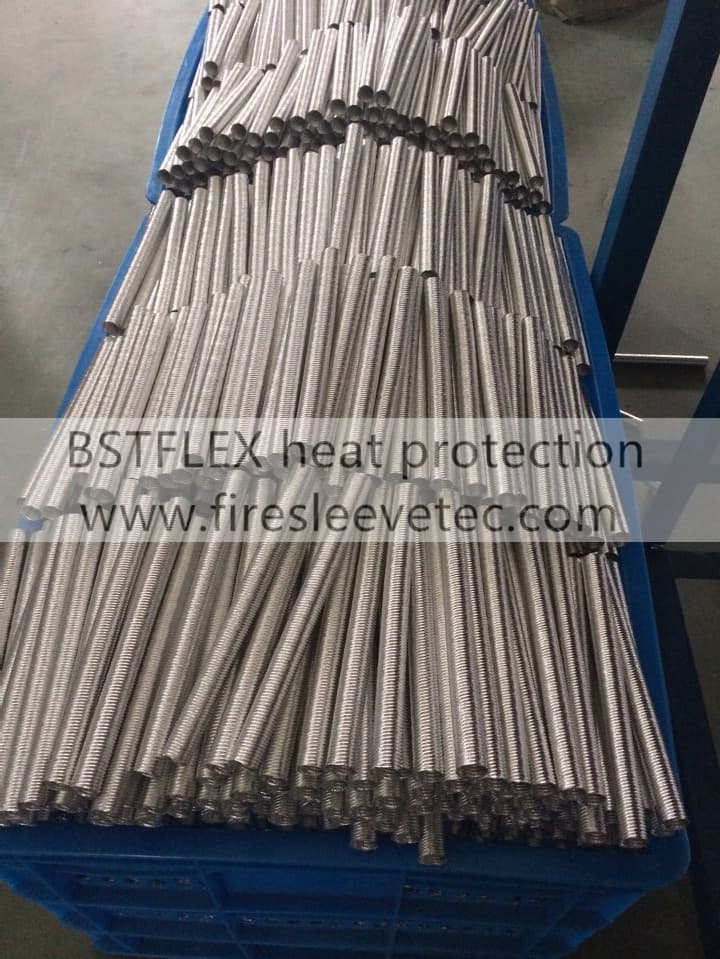 corrugated heat protection pipe